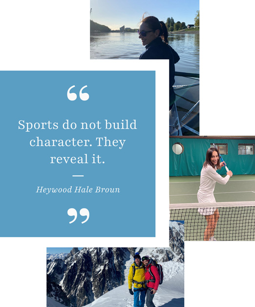 Roberta Furcolo in various sports activities